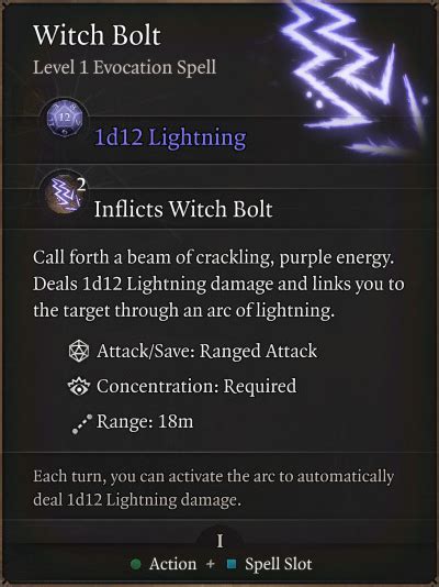 Witch Bolt vs. Other Offensive Spells: A Comparative Analysis